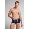 Man’s Natural Fresh Cotton Boxers with Logo(Blue – Midnight Blue/Light Grey Mélange)