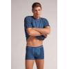 Man’s Natural Fresh Cotton Boxers(Blue – Dark Denim Washed)