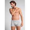 Man’s Natural Fresh Cotton Boxers(Grey – Light Grey Melange)
