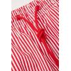 Man’s Red Stripe Print Swim Trunks(Red – Stampa Riga Bianco Rosso)