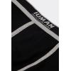 Man’s Ribbed Superior Cotton Boxers(Black – Black)