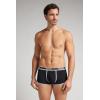 Man’s Ribbed Superior Cotton Boxers(Black – Black)