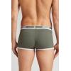 Man’s Ribbed Superior Cotton Boxers(Green – Verde Timo/Bianco)