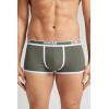 Man’s Ribbed Superior Cotton Boxers(Green – Verde Timo/Bianco)