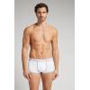 Man’s Ribbed Superior Cotton Boxers(White – White)