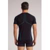 Man’s Short Sleeve Technical Sport Top(Black – Black)