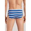 Man’s Stripe Print Swim Briefs(Blue – Riga Bianco/Blu)