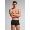 Man’s Superior Cotton Boxers with Logo(Black – Black)
