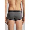 Man’s Superior Cotton Boxers with Logo(Black – Graphite Grey Blend/Black)