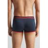 Man’s Superior Cotton Boxers with Logo(Blue – Blu Notte/Rosso Intenso)