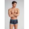 Man’s Superior Cotton Boxers with Logo(Blue – Blu Notte/Tornado Blu)