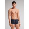 Man’s Superior Cotton Boxers with Logo(Blue – Midnight Blue/Denim Blue Blend)