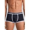 Man’s Superior Cotton Boxers with Logo(Blue – Midnight Blue/White)