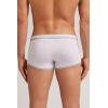 Man’s Superior Cotton Boxers with Logo(White – Bianco/Grigio Melange)