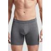 Man’s Superior Cotton Long Boxers(Dark Grey – Charcoal Grey Melange)