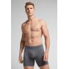 Man’s Superior Cotton Long Boxers(Dark Grey – Charcoal Grey Melange)