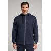 Man’s Zip Cotton Sweatshirt(Blue – Intense Blue)