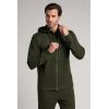 Man’s Zip Cotton Sweatshirt(Green – Military Green)