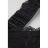 Woman’s Bellissima Lace Push-up Bra(Black – Black)