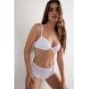 Woman’s Bellissima Lace Push-up Bra(White – White)