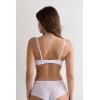Woman’s Bellissima Lace Push-up Bra(White – White)