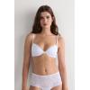 Woman’s Bellissima Lace Push-up Bra(White – White)