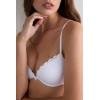 Woman’s Bellissima Lace Push-up Bra(White – White)
