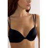 Woman’s Bellissima Silk Push-Up Bra(Black – Black)