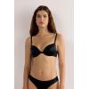 Woman’s Bellissima Silk Push-Up Bra(Black – Black)