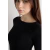 Woman’s Boat Neck Modal Cashmere Ultralight Top(Black – Black)