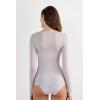 Woman’s Boat Neck Modal Cashmere Ultralight Top(Pale Grey – Ice Grey)