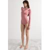 Woman’s Boat Neck Modal Cashmere Ultralight Top(Pink – Garden Rose)