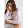 Woman’s Boat Neck Modal Cashmere Ultralight Top(White – White)