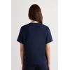 Woman’s Boxy Fit Short Sleeve Top in Cotton(Blue – Intense Blue)