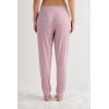 Woman’s Chic Comfort Full Length Modal Pants(Dark Pink – Rosa Scuro Melange)