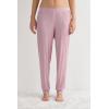 Woman’s Chic Comfort Full Length Modal Pants(Dark Pink – Rosa Scuro Melange)