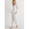 Woman’s Chic Comfort Full Length Modal Pants(Grey – Grigio Perla Melange)