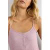 Woman’s Chic Comfort Thin Strap Nightshirt(Dark Pink – Rosa Scuro Melange)