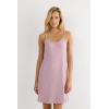 Woman’s Chic Comfort Thin Strap Nightshirt(Dark Pink – Rosa Scuro Melange)