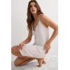 Woman’s Chic Comfort Thin Strap Nightshirt(Grey – Grigio Perla Melange)