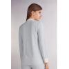 Woman’s Cold Winter Night Button Up Top in Modal with Wool