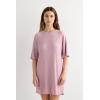Woman’s Comfort Chic Modal Nightshirt(Dark Pink – Rosa Scuro Melange)