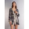 Woman’s Cool Elegance Viscose Satin Kimono