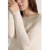 Woman’s Crewneck Top in Modal Light with Cashmere Lamé(Pale Pink – Off-white Lamé)