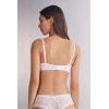 Woman’s Daniela Lace Balconette Bra(White – White)
