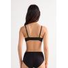 Woman’s Daniela Superior Comfort Balconette Bra(Black – Black)