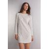 Woman’s Dusty Flower Superior Cotton Nightshirt(Print – Stampa Dusty Flowers)