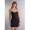 Woman’s Effortless Beauty Chemise(Black – Nero/Cream)