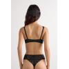 Woman’s Elena Lace Balconette Bra(Black – Black)