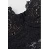 Woman’s Eleonora Lace Bodysuit(Black – Black)